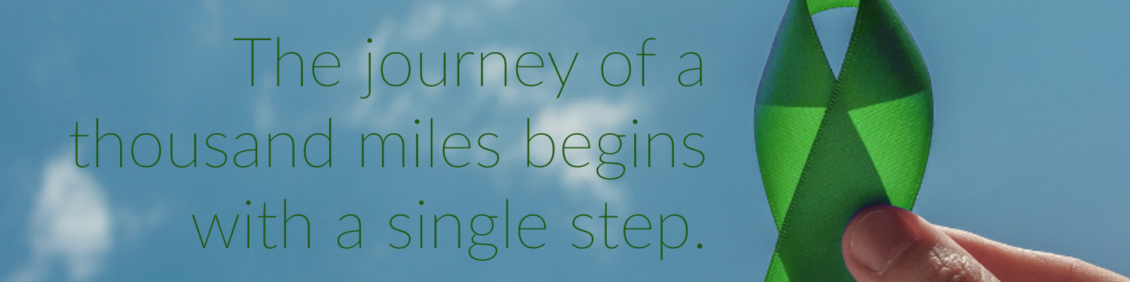 The journey of a thousand miles begins with a single step.