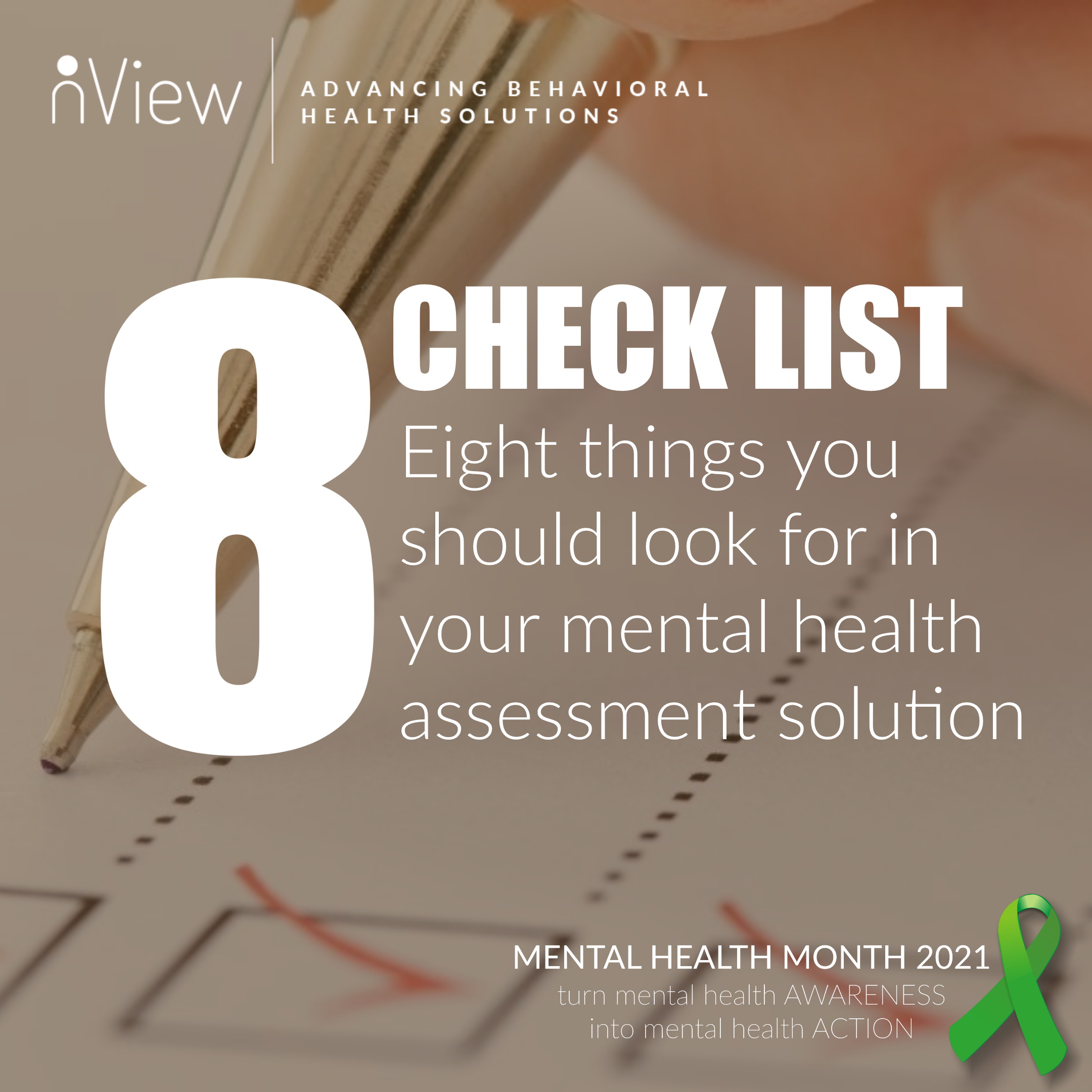 Eight things to look for in a mental health assessment solutions
